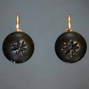 antique and estate earrings with black